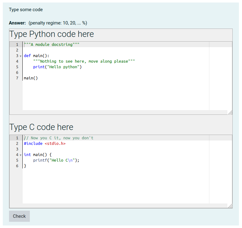 moodle coderunner try compile