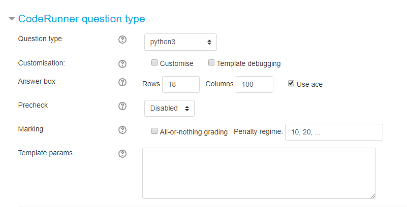 example moodle coderunner matlab question