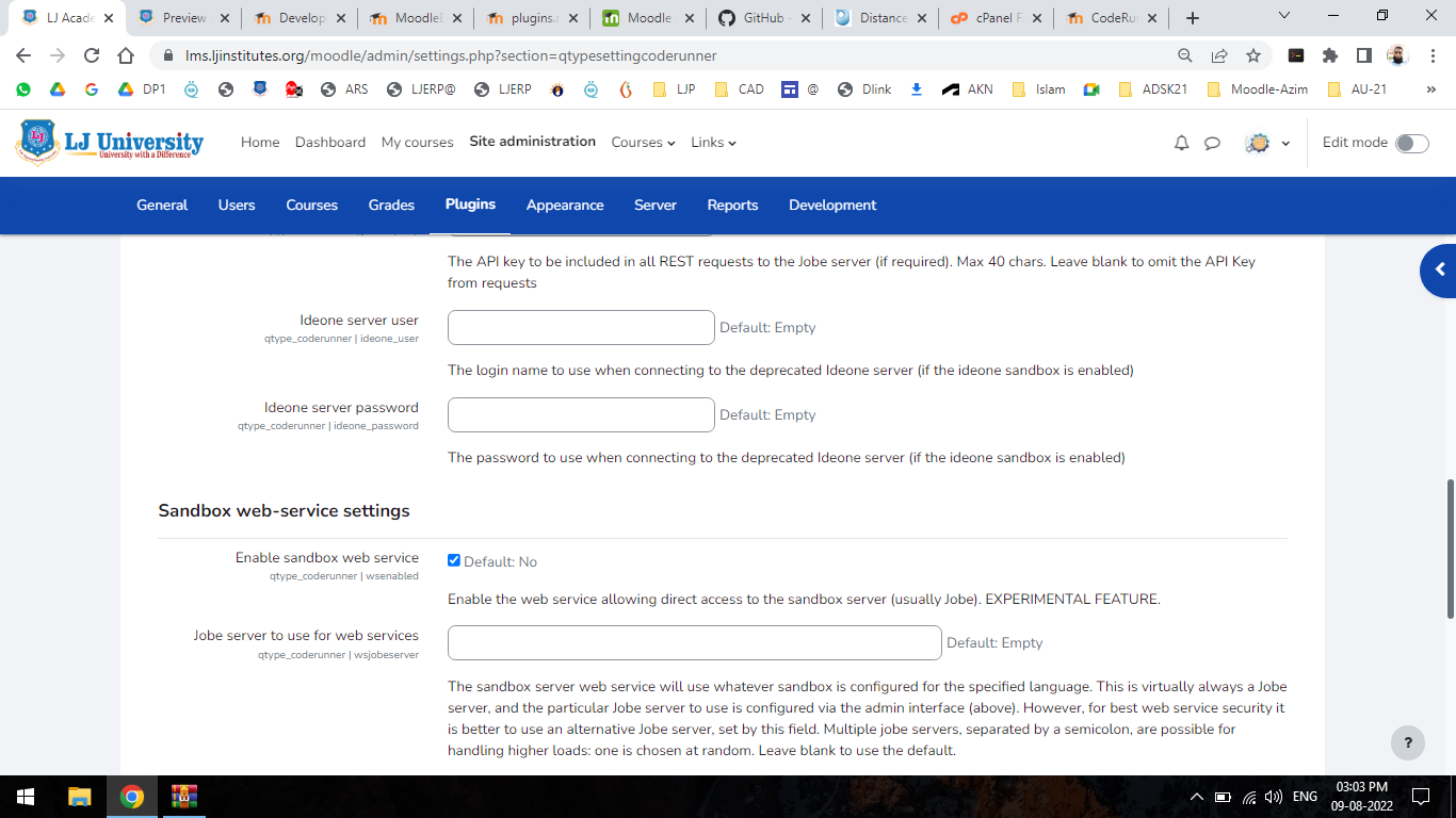 CodeRunner: An unexpected error occurred. The sandbox may be down. Try ...